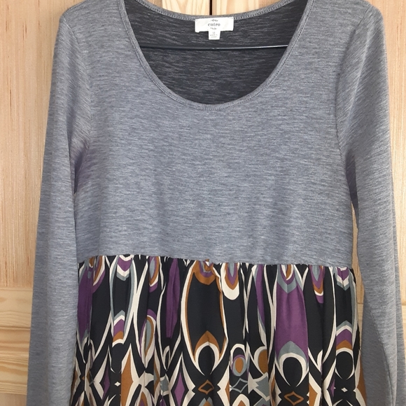 Entro flattery empire-waist tunic dress size M - Picture 2 of 5